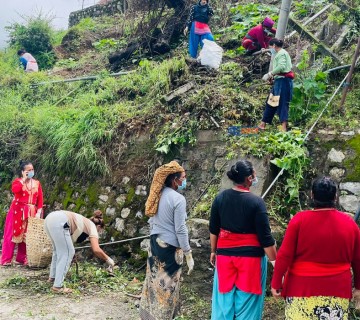 प्रधानमन्त्री रोजगार कार्यक्रम मार्फत फोहोर व्यवस्थापन गर्दै मुसीकोट